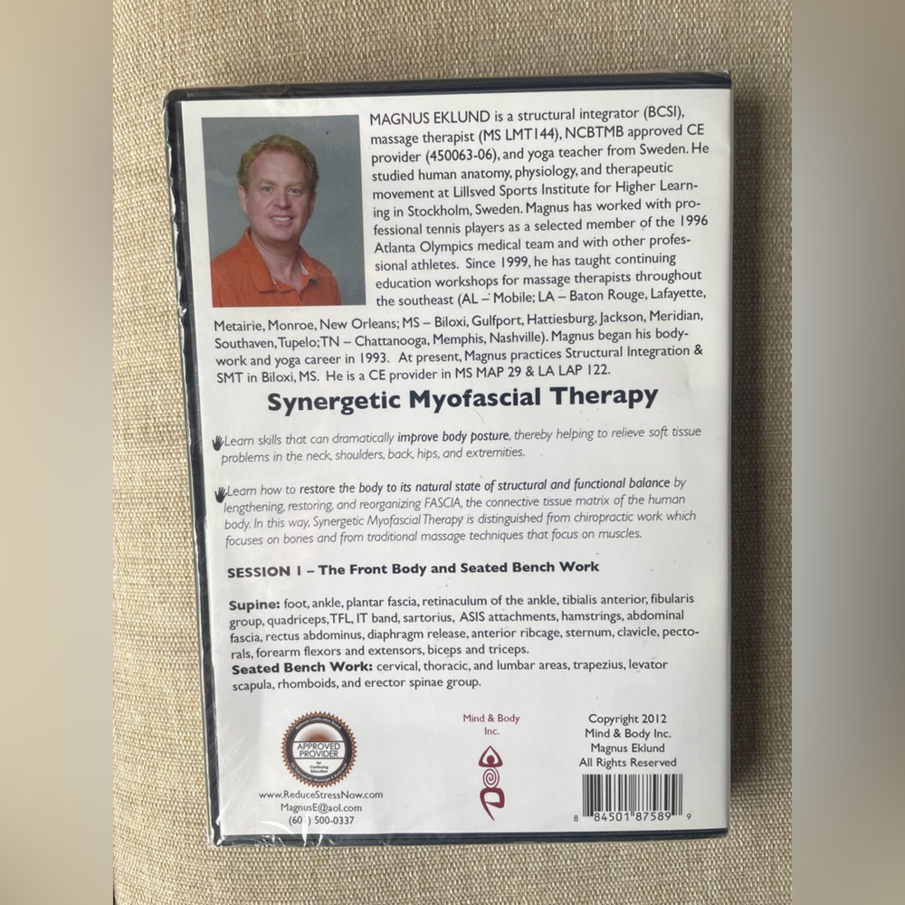 Synergetic Myofascial Therapy DVD - 3 instructional DVDs - Picture 4 of 8